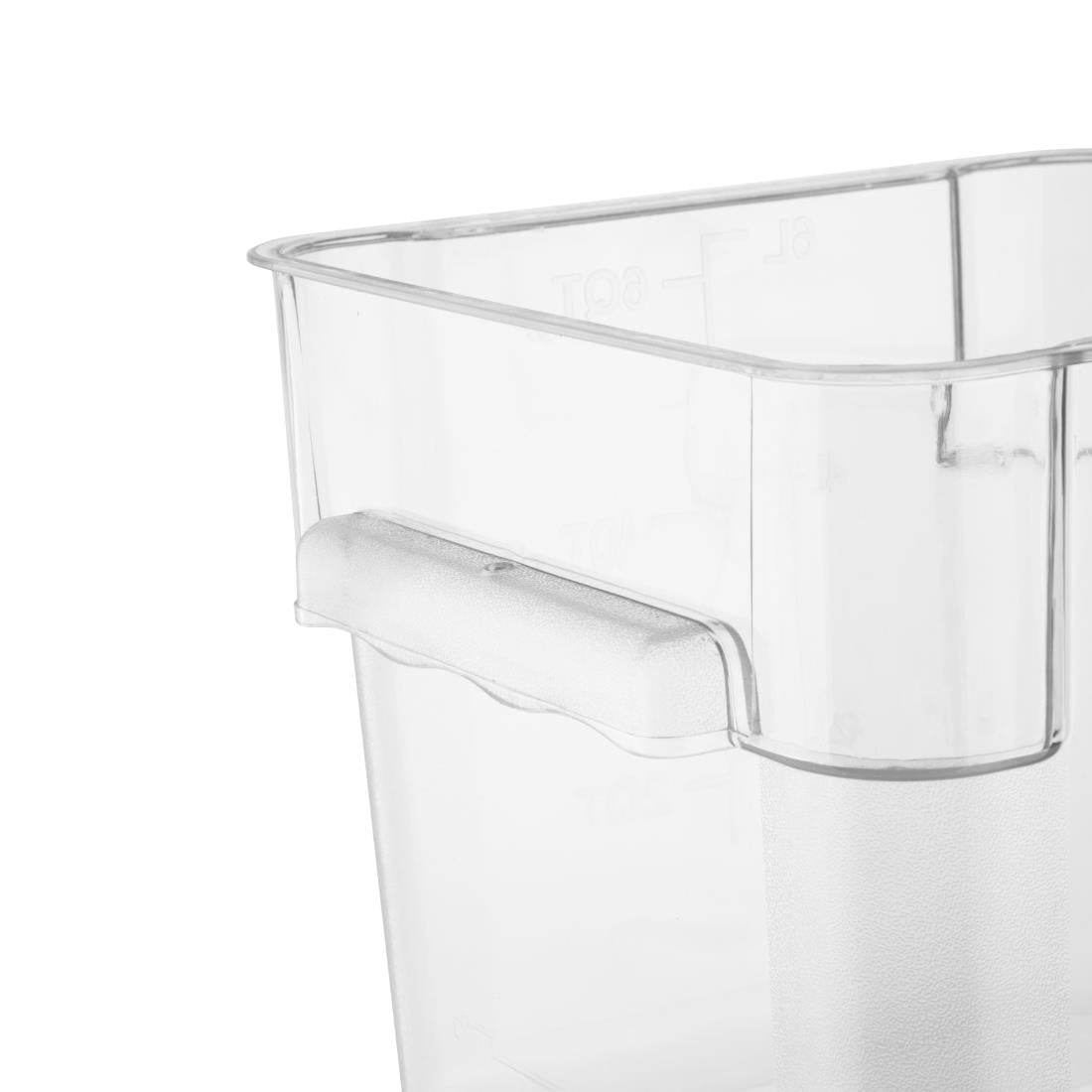 HY402 - Hygiplas Polycarbonate Square Storage Container 5.5Ltr