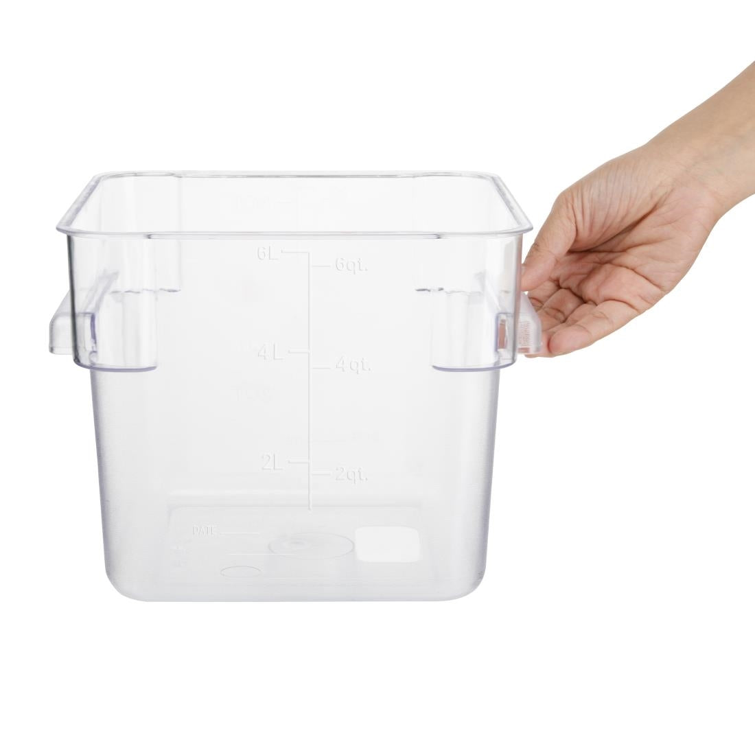 HY402 - Hygiplas Polycarbonate Square Storage Container 5.5Ltr