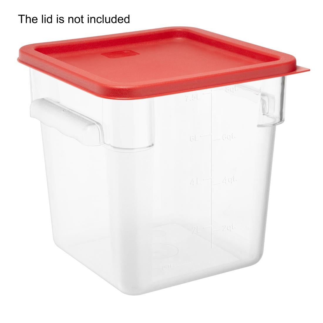 HY403 - Hygiplas Polycarbonate Square Storage Container 7Ltr