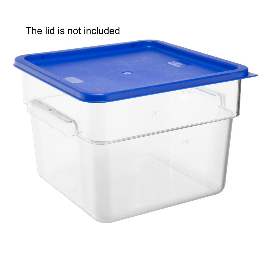 HY404 - Hygiplas Polycarbonate Square Storage Container 10Ltr
