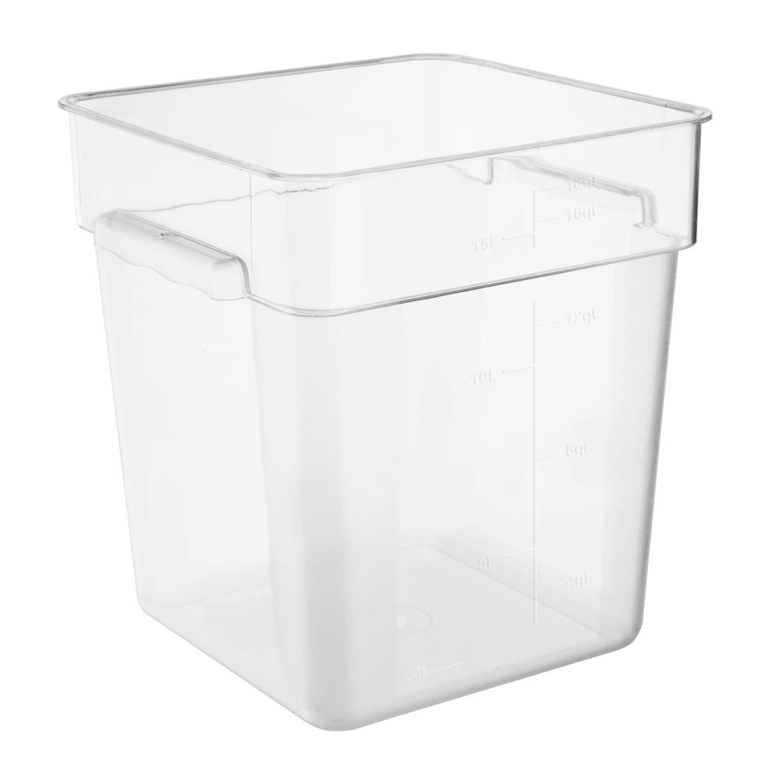 HY405 - Hygiplas Polycarbonate Square Storage Container 15Ltr