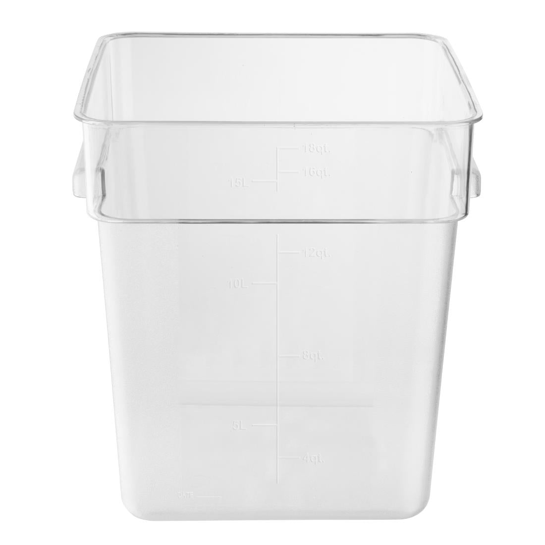 HY405 - Hygiplas Polycarbonate Square Storage Container 15Ltr