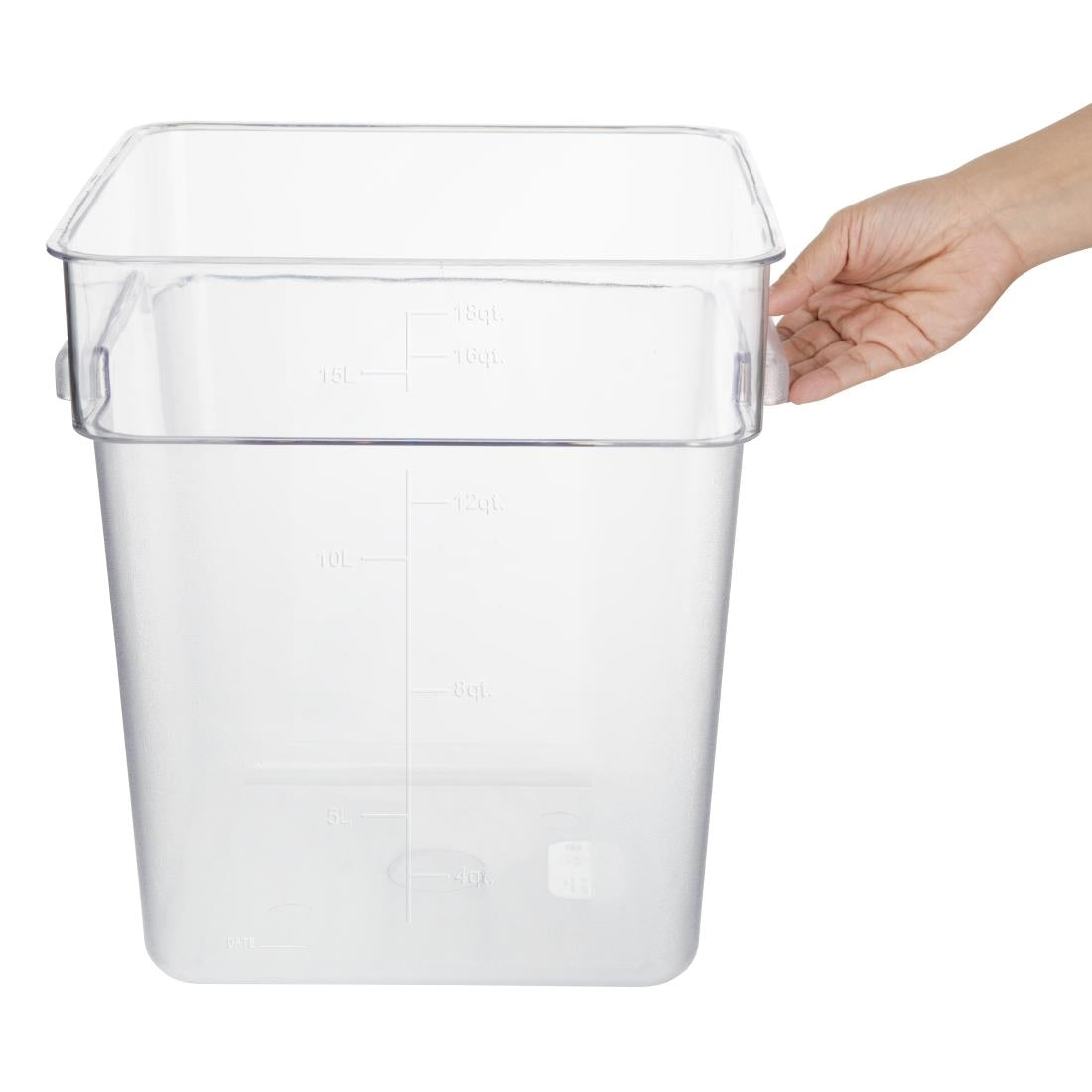 HY405 - Hygiplas Polycarbonate Square Storage Container 15Ltr