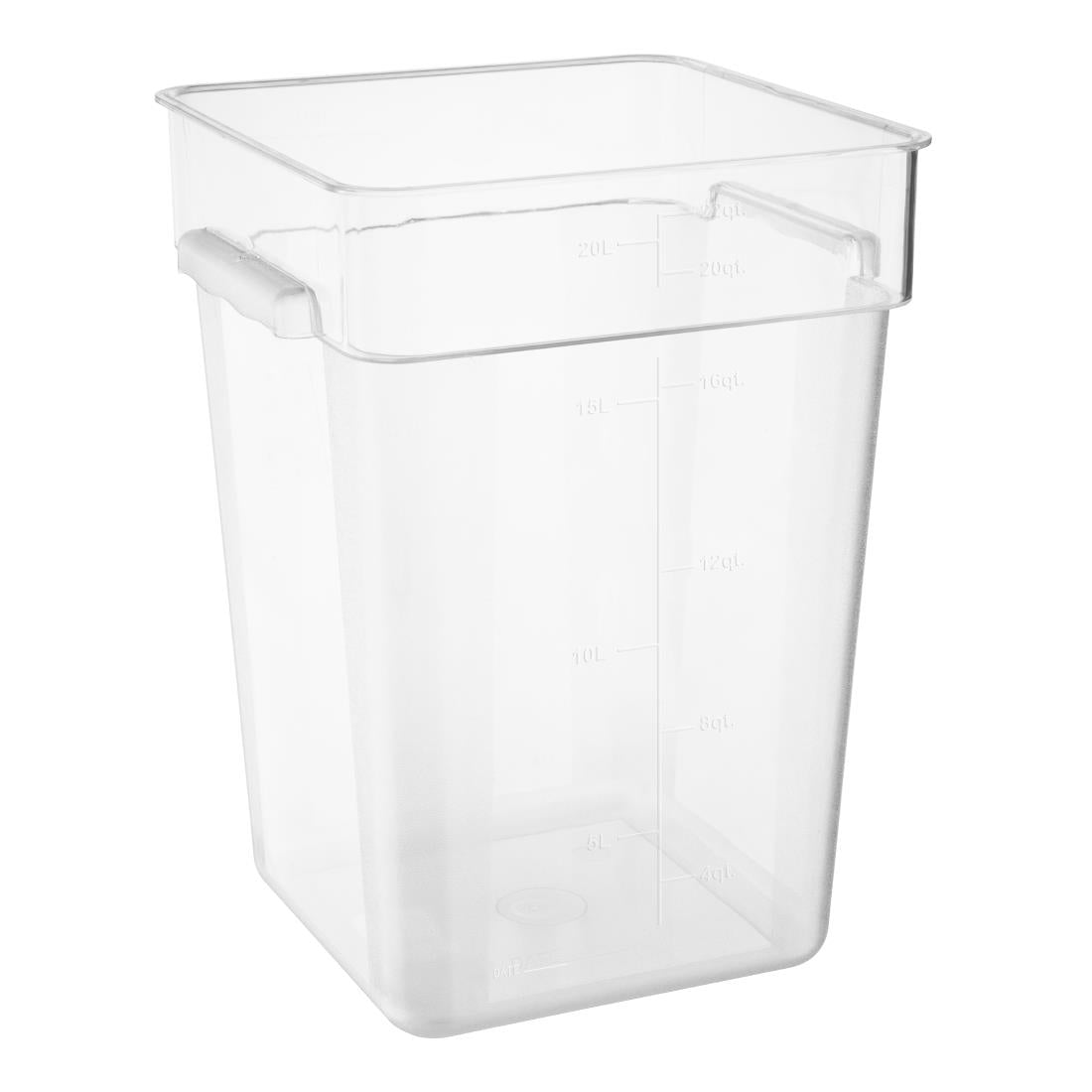 HY406 - Hygiplas Polycarbonate Square Storage Container 20Ltr