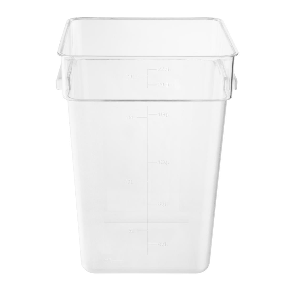 HY406 - Hygiplas Polycarbonate Square Storage Container 20Ltr