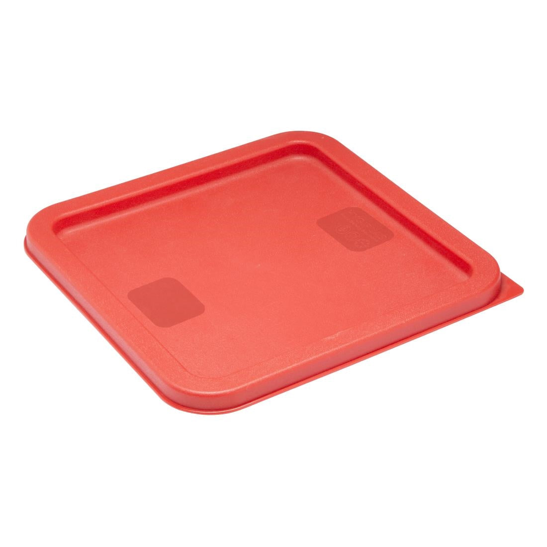 HY408 - Hygiplas Square Food Storage Container Lid Red Medium