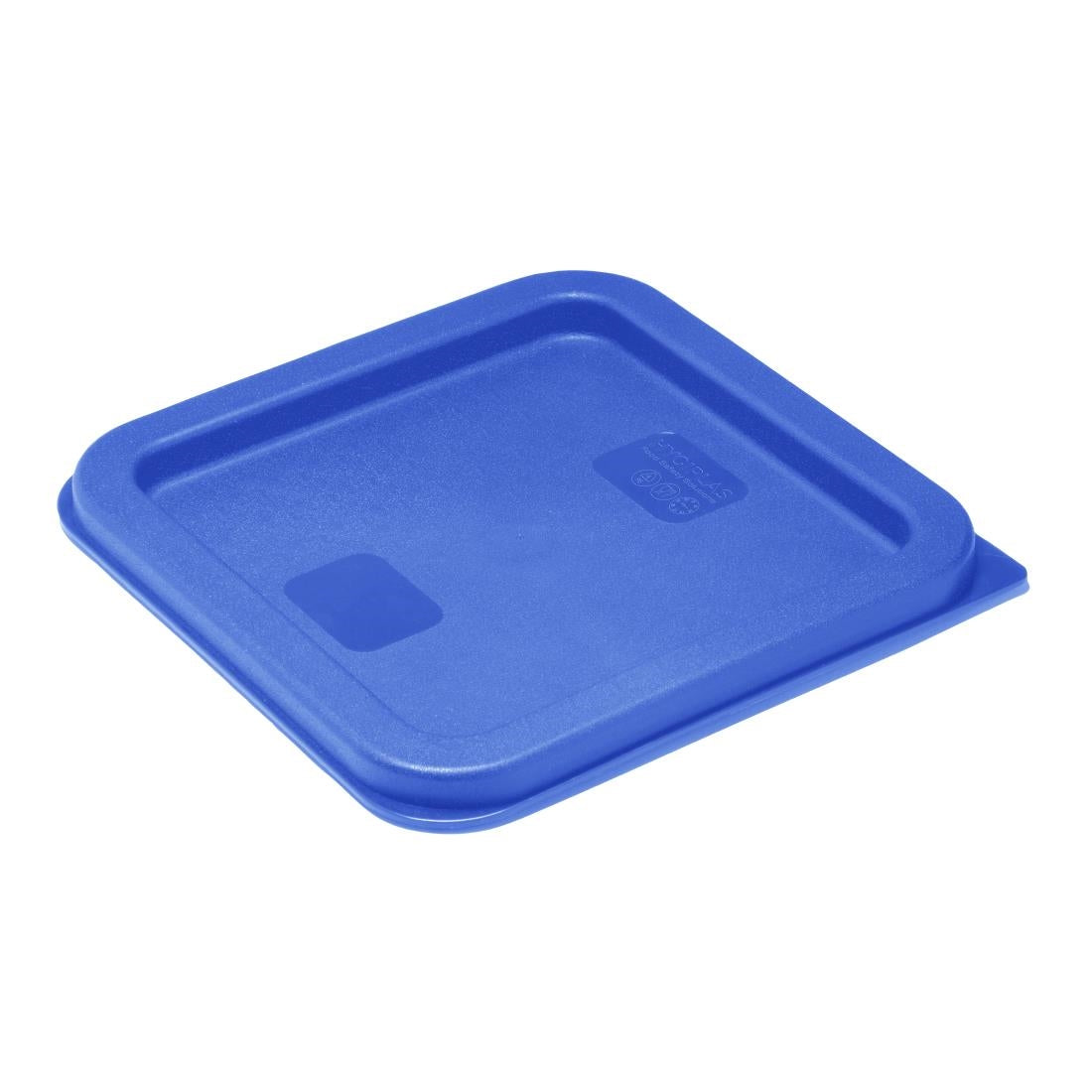 HY410 - Hygiplas Square Food Storage Container Lid Blue Small