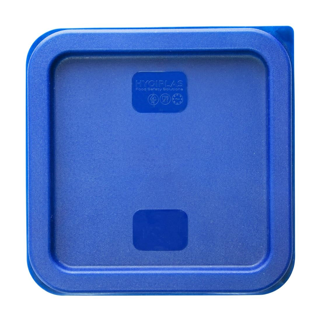 HY410 - Hygiplas Square Food Storage Container Lid Blue Small