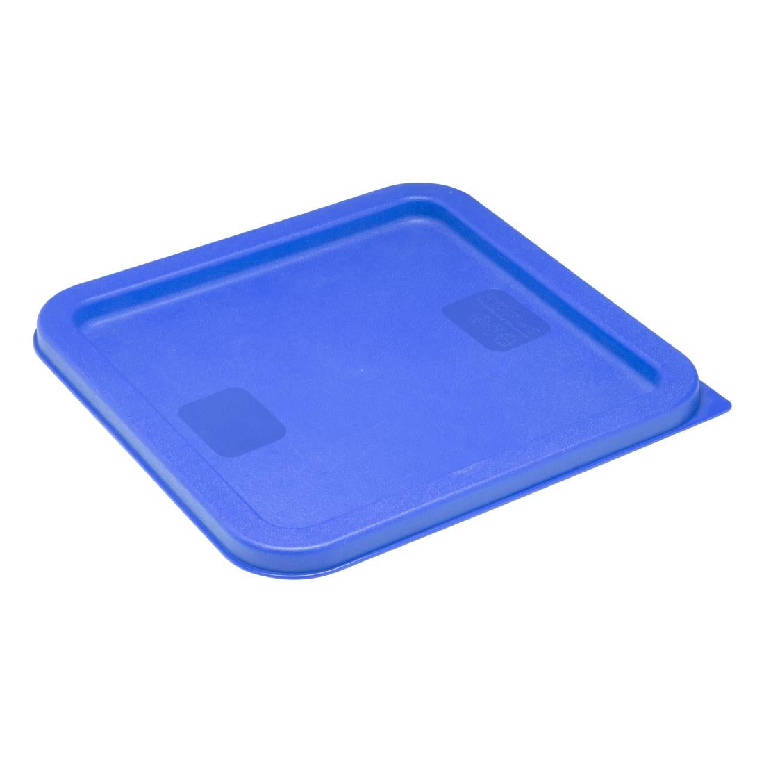 HY411 - Hygiplas Square Food Storage Container Lid Blue Medium
