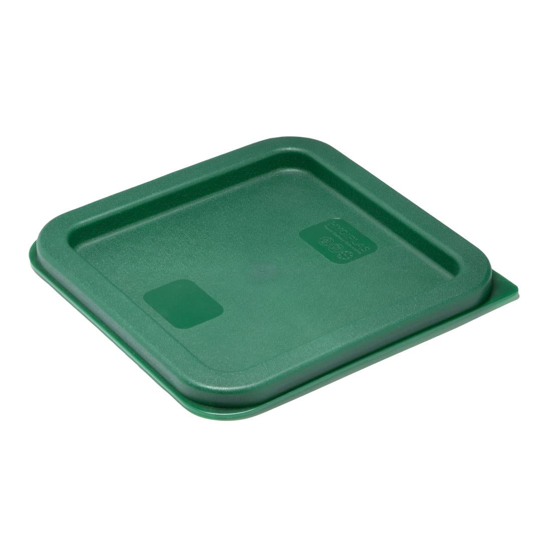 HY413 - Hygiplas Square Food Storage Container Lid Green Small