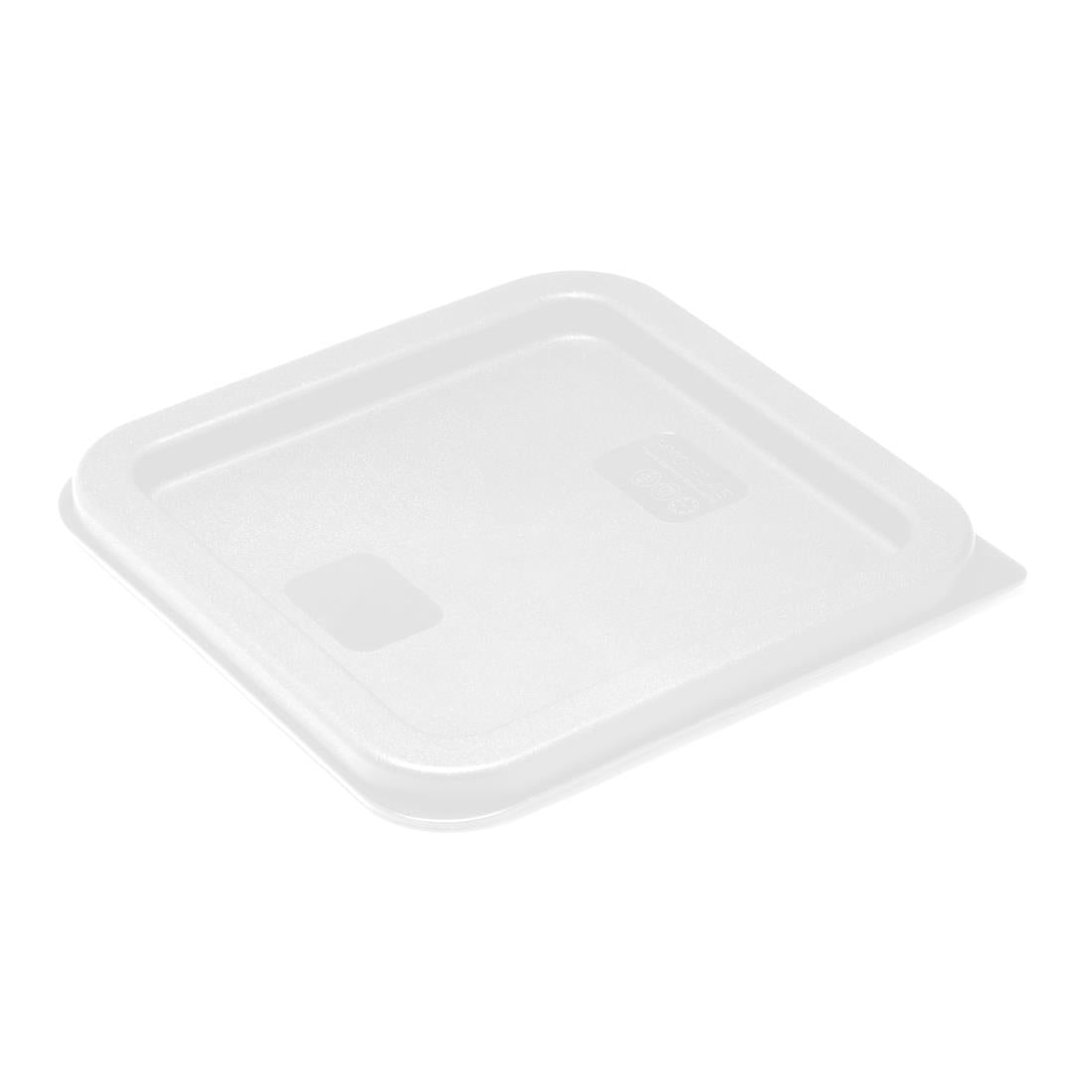 HY416 - Hygiplas Square Food Storage Container Lid White Small