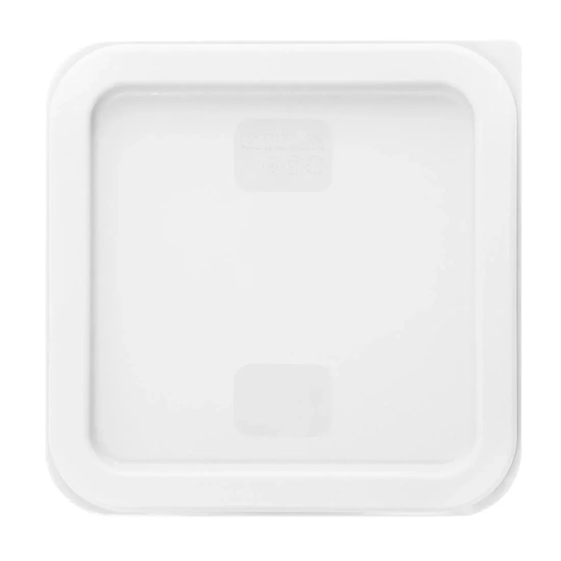 HY416 - Hygiplas Square Food Storage Container Lid White Small