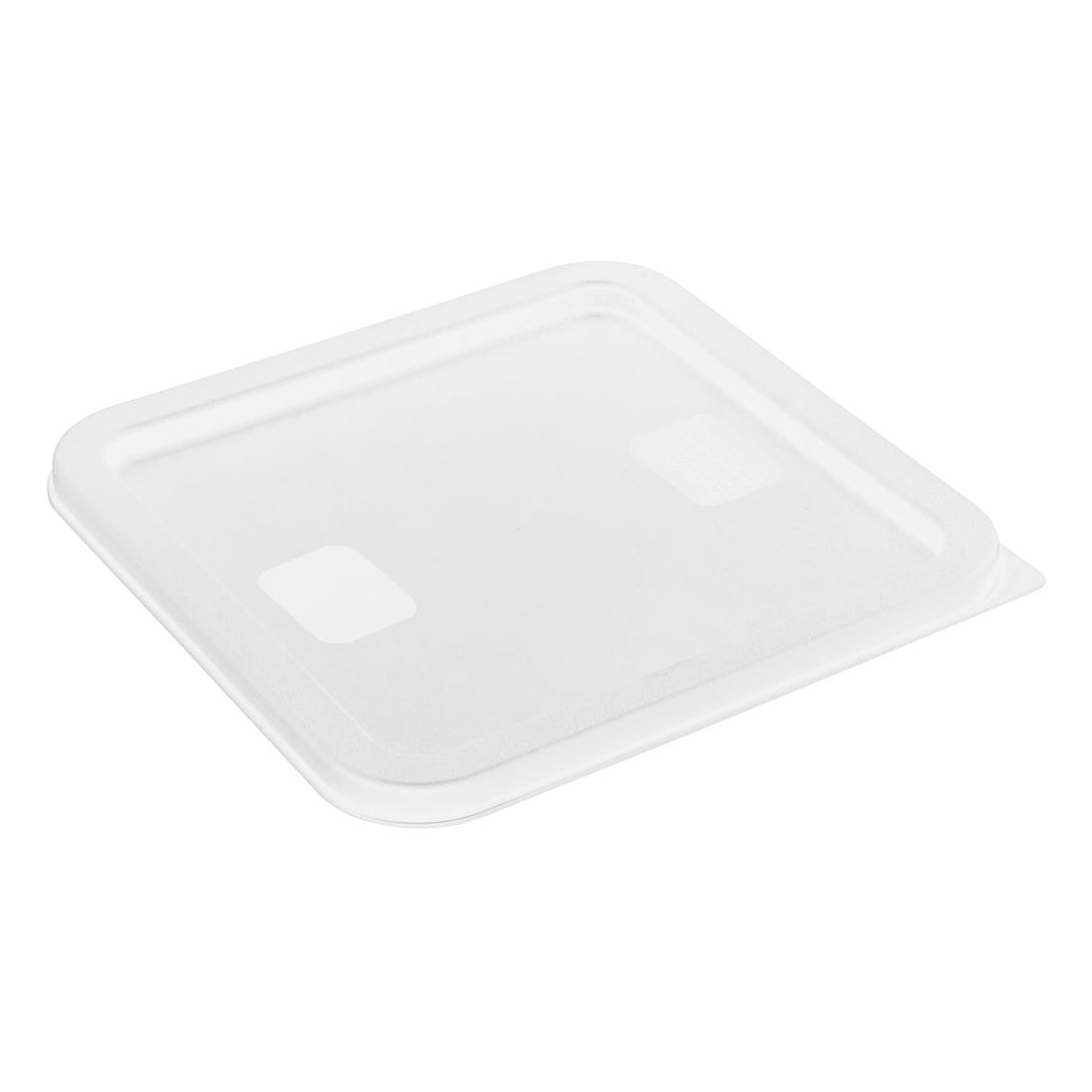HY417 - Hygiplas Square Food Storage Container Lid White Medium