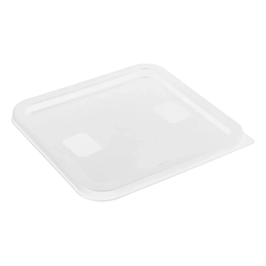 HY417 - Hygiplas Square Food Storage Container Lid White Medium