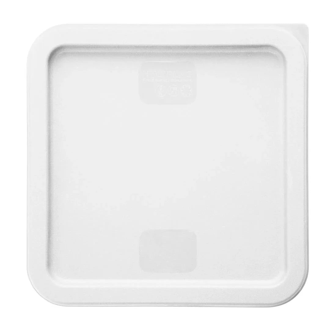 HY418 - Hygiplas Square Food Storage Container Lid White Large
