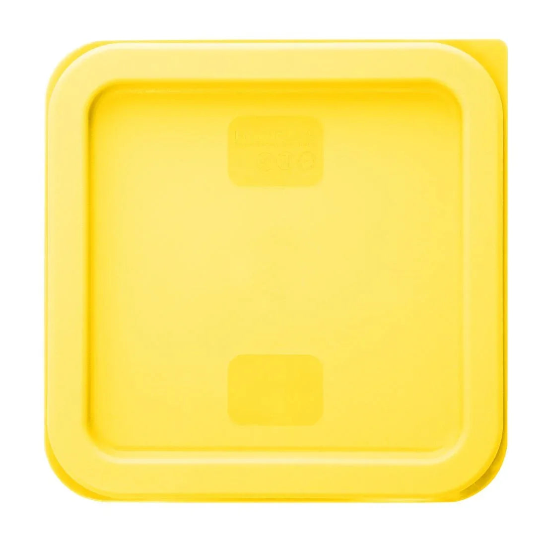HY419 - Hygiplas Square Food Storage Container Lid Yellow Small