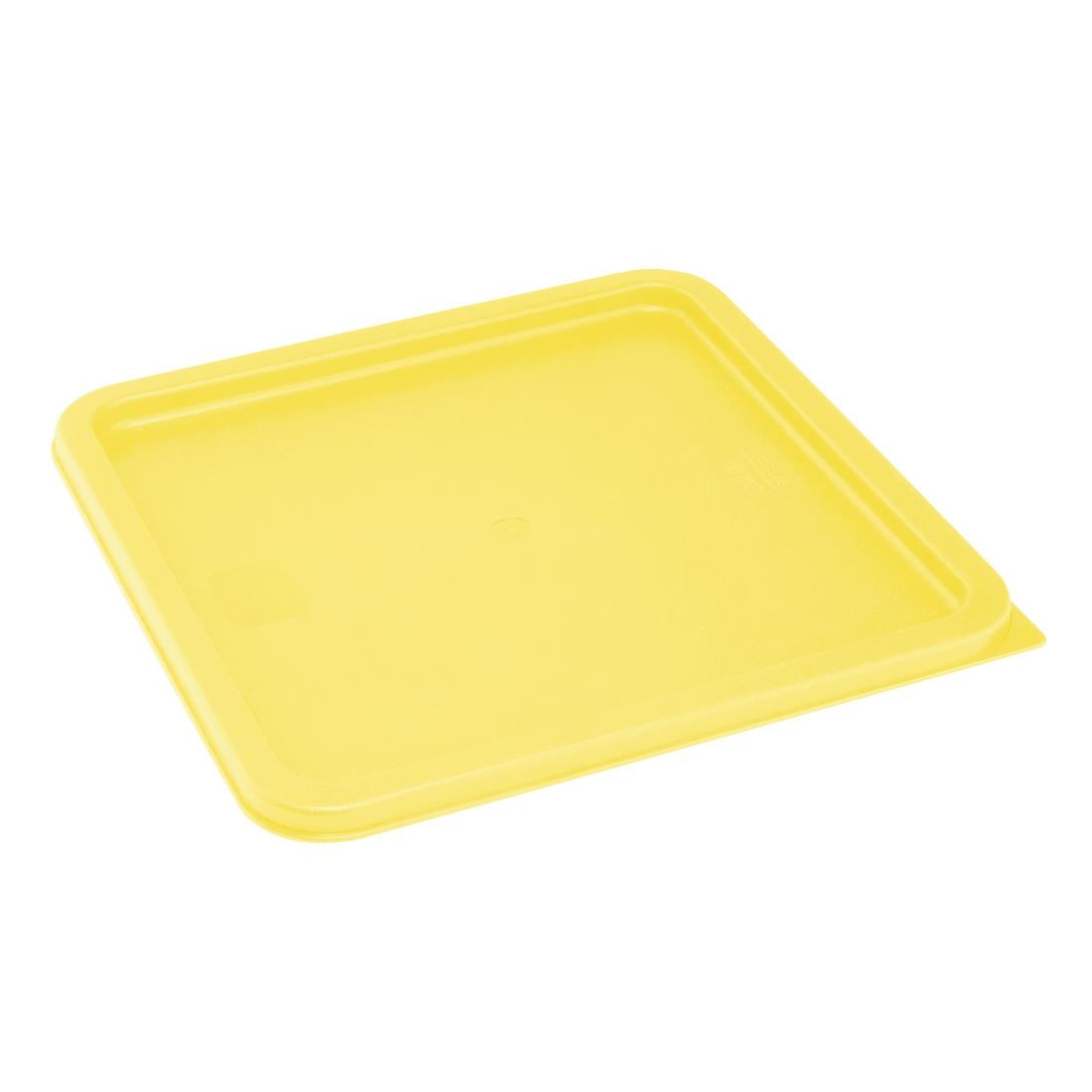 HY421 - Hygiplas Square Food Storage Container Lid Yellow Large