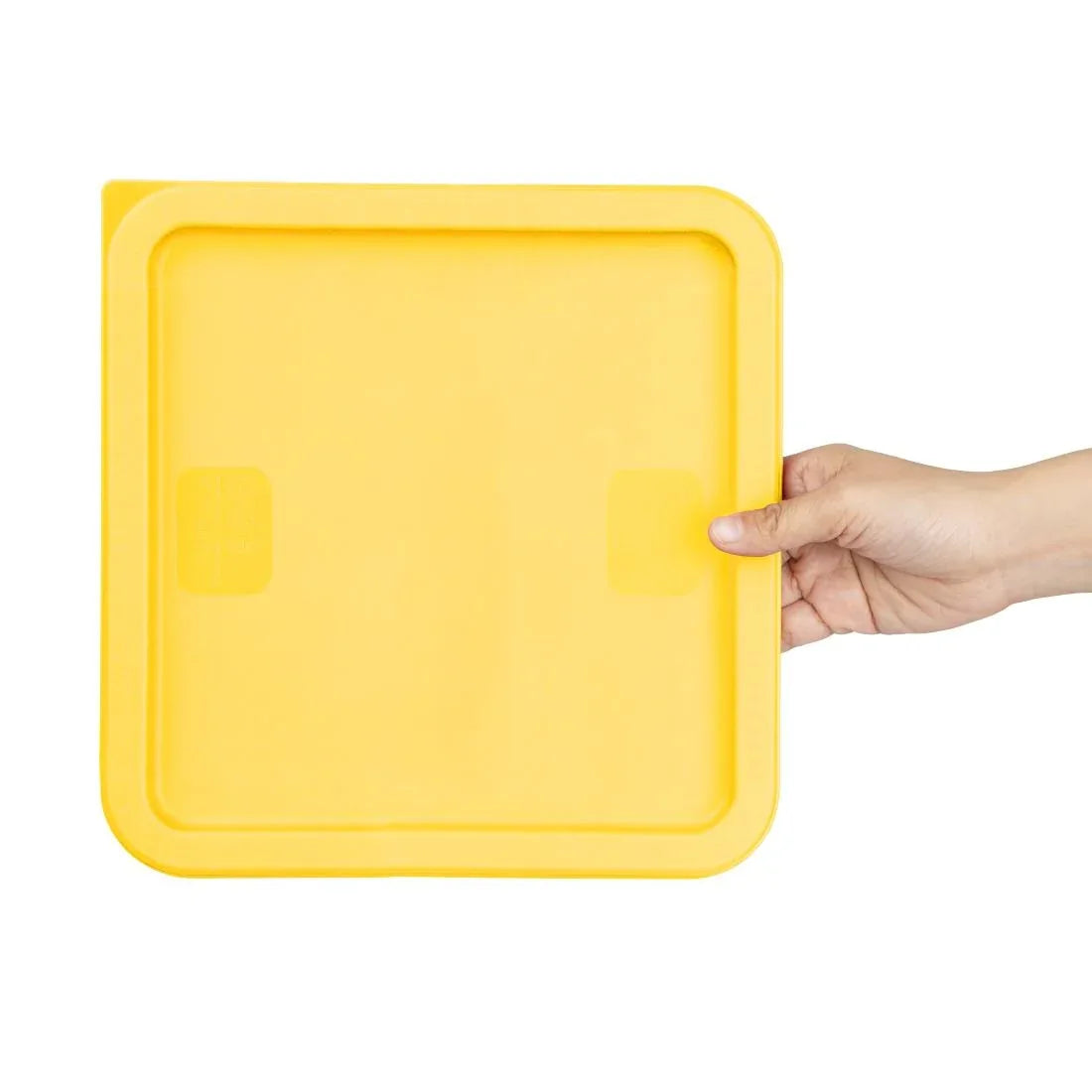HY421 - Hygiplas Square Food Storage Container Lid Yellow Large