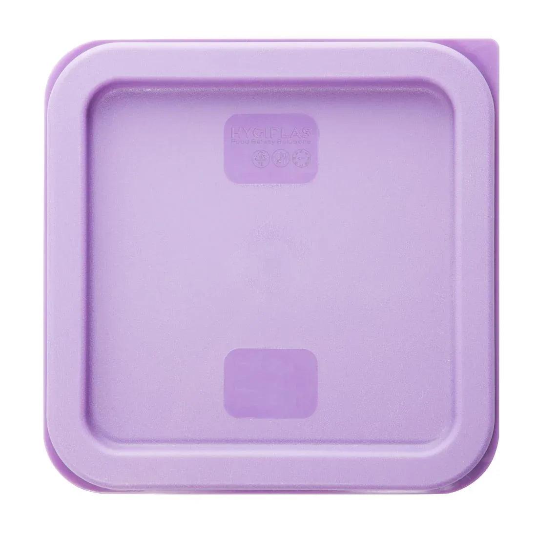 HY425 - Hygiplas Square Food Storage Container Lid Purple Small