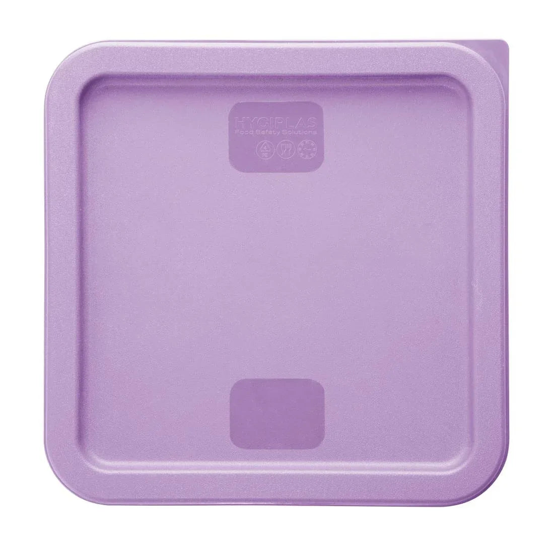 HY426 - Hygiplas Square Food Storage Container Lid Purple Medium