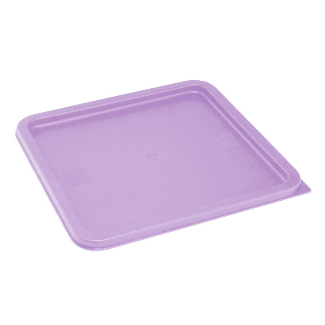 HY427 - Hygiplas Square Food Storage Container Lid Purple Large
