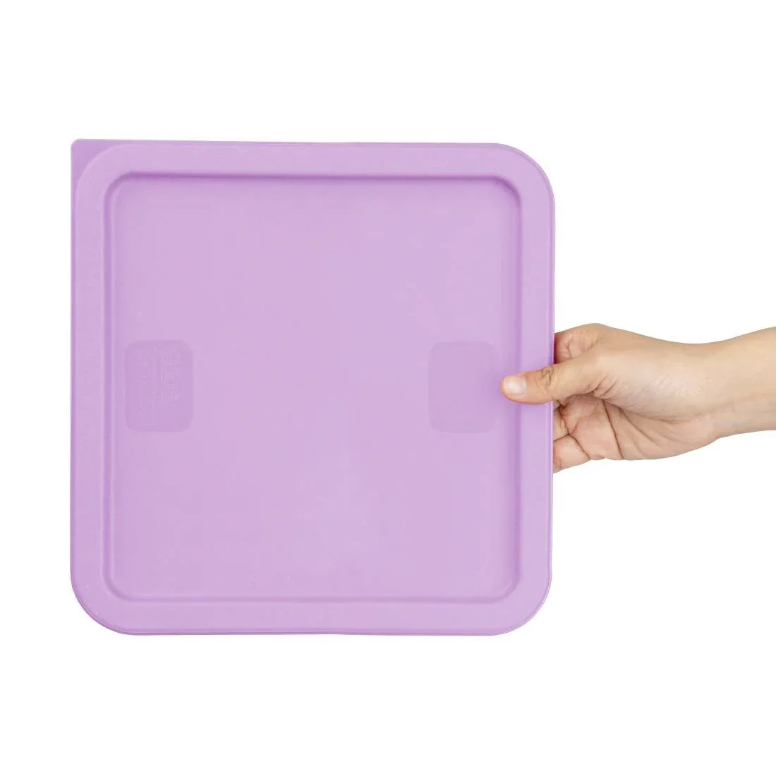 HY427 - Hygiplas Square Food Storage Container Lid Purple Large