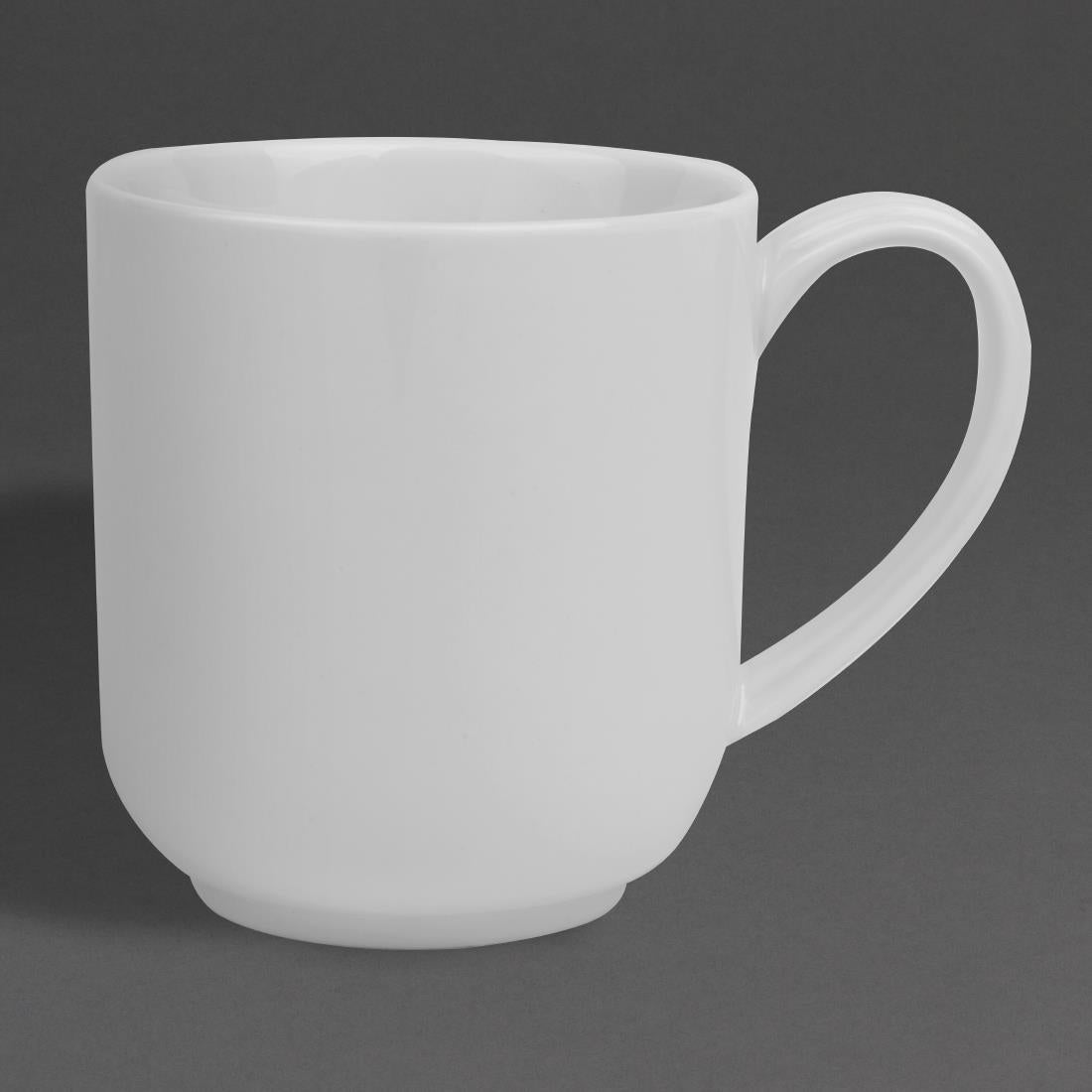 HY541 Olympia Whiteware Large Rounded Mug - 410ml (Box 6)