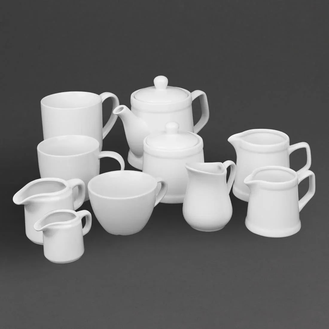 HY541 Olympia Whiteware Large Rounded Mug - 410ml (Box 6)