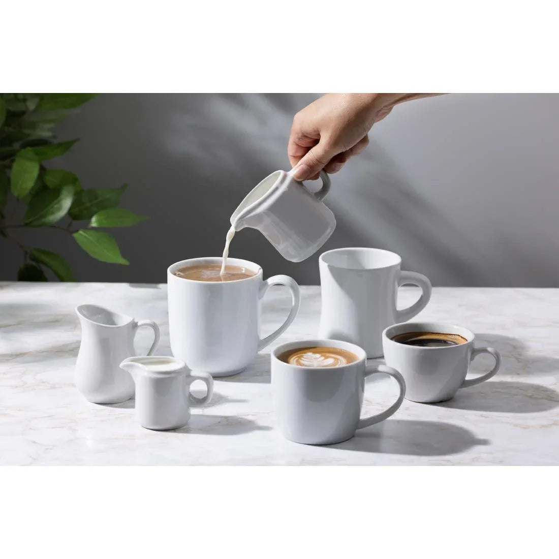 HY541 Olympia Whiteware Large Rounded Mug - 410ml (Box 6)