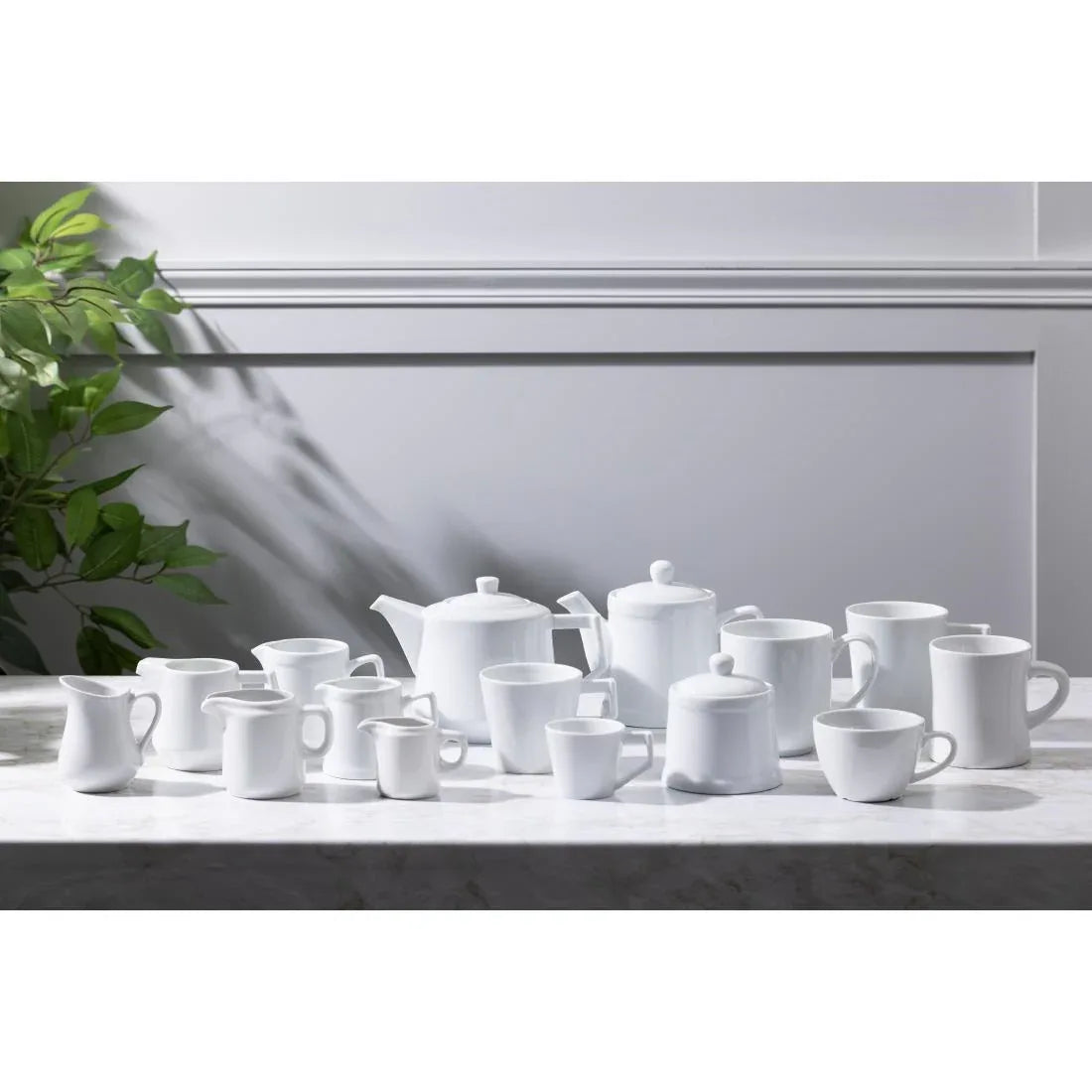HY541 Olympia Whiteware Large Rounded Mug - 410ml (Box 6)