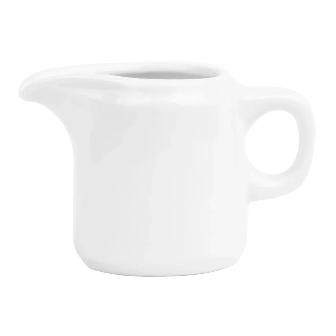 HY544 Olympia Whiteware Handled Jug - 130ml (Box 12)