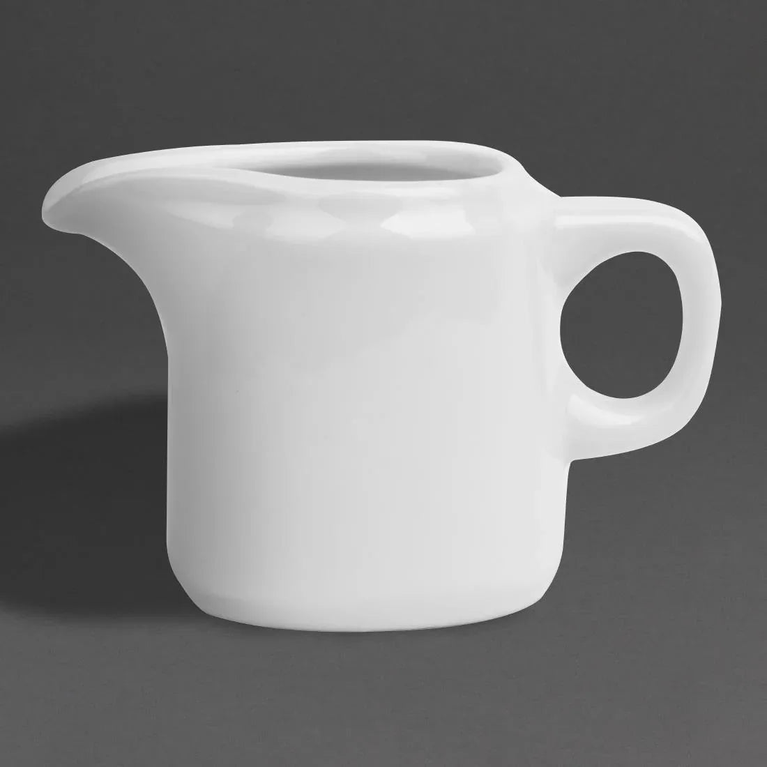 HY544 Olympia Whiteware Handled Jug - 130ml (Box 12)