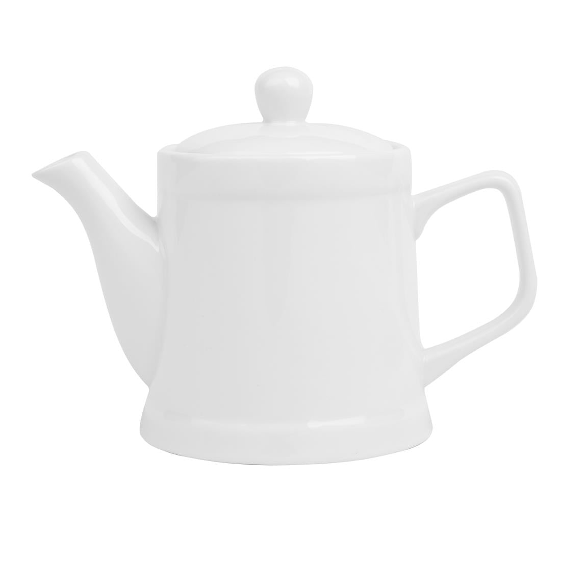 HY548 Olympia Whiteware Pier Teapot - 500ml (Box 2)