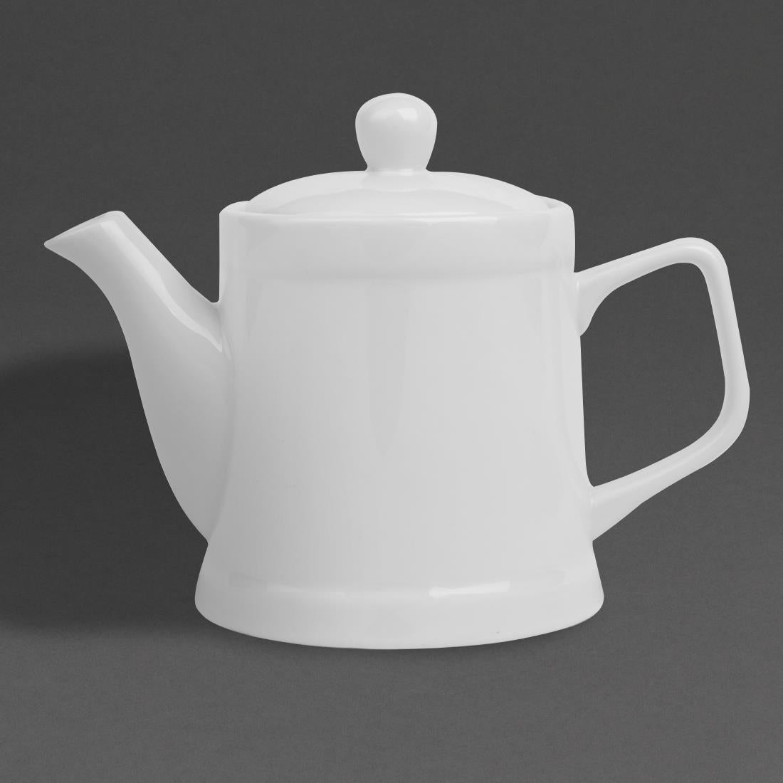 HY548 Olympia Whiteware Pier Teapot - 500ml (Box 2)
