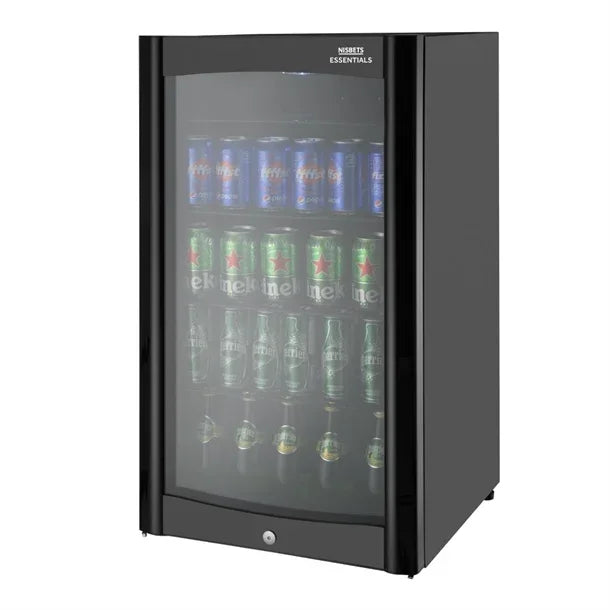 HY599 Nisbets Essentials Single Door Back Bar Cooler 98Ltr