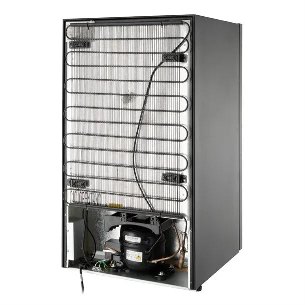 HY599 Nisbets Essentials Single Door Back Bar Cooler 98Ltr
