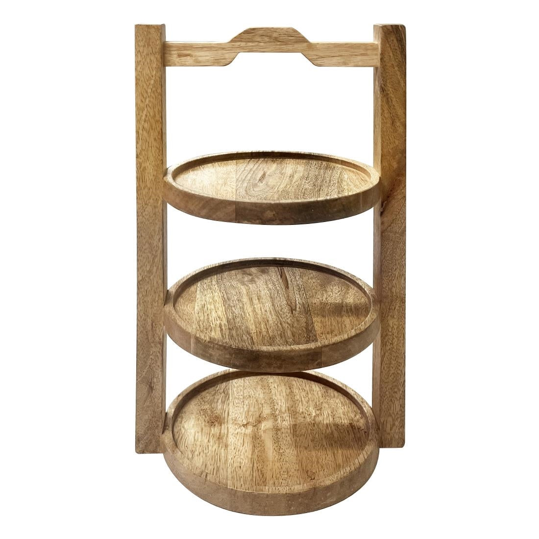 HY750 Olympia 3-Tier Stand Mango Wood for 150mm Plates