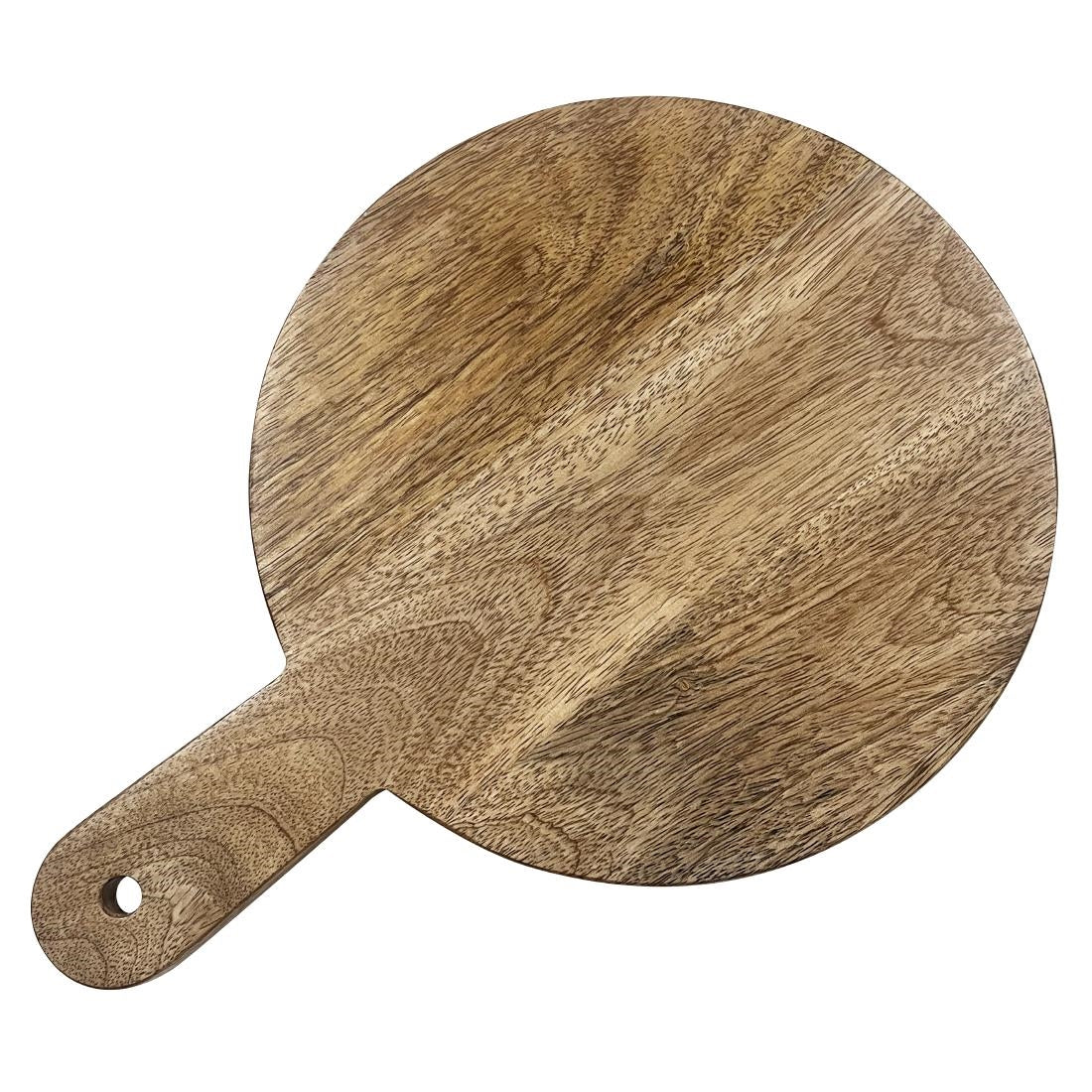 HY755 Olympia Round Handled Display Stand Mango Wood with Metal Legs 350x250x80mm