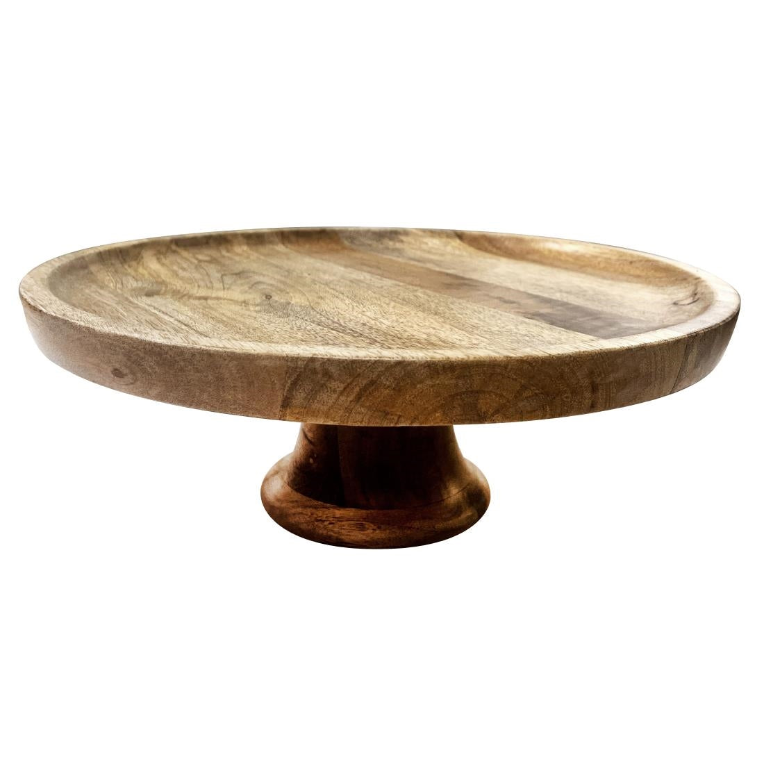 HY757 Olympia Cake Stand Mango Wood 330x120mm
