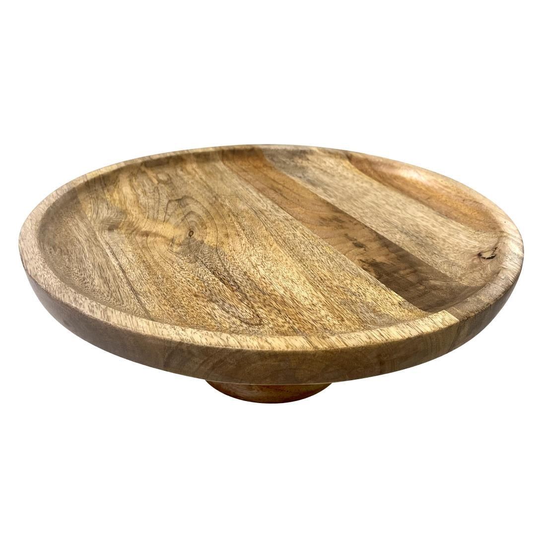 HY757 Olympia Cake Stand Mango Wood 330x120mm