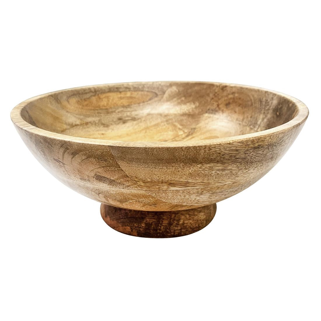 HY758 Olympia Footed Bowl Mango Wood 280mm