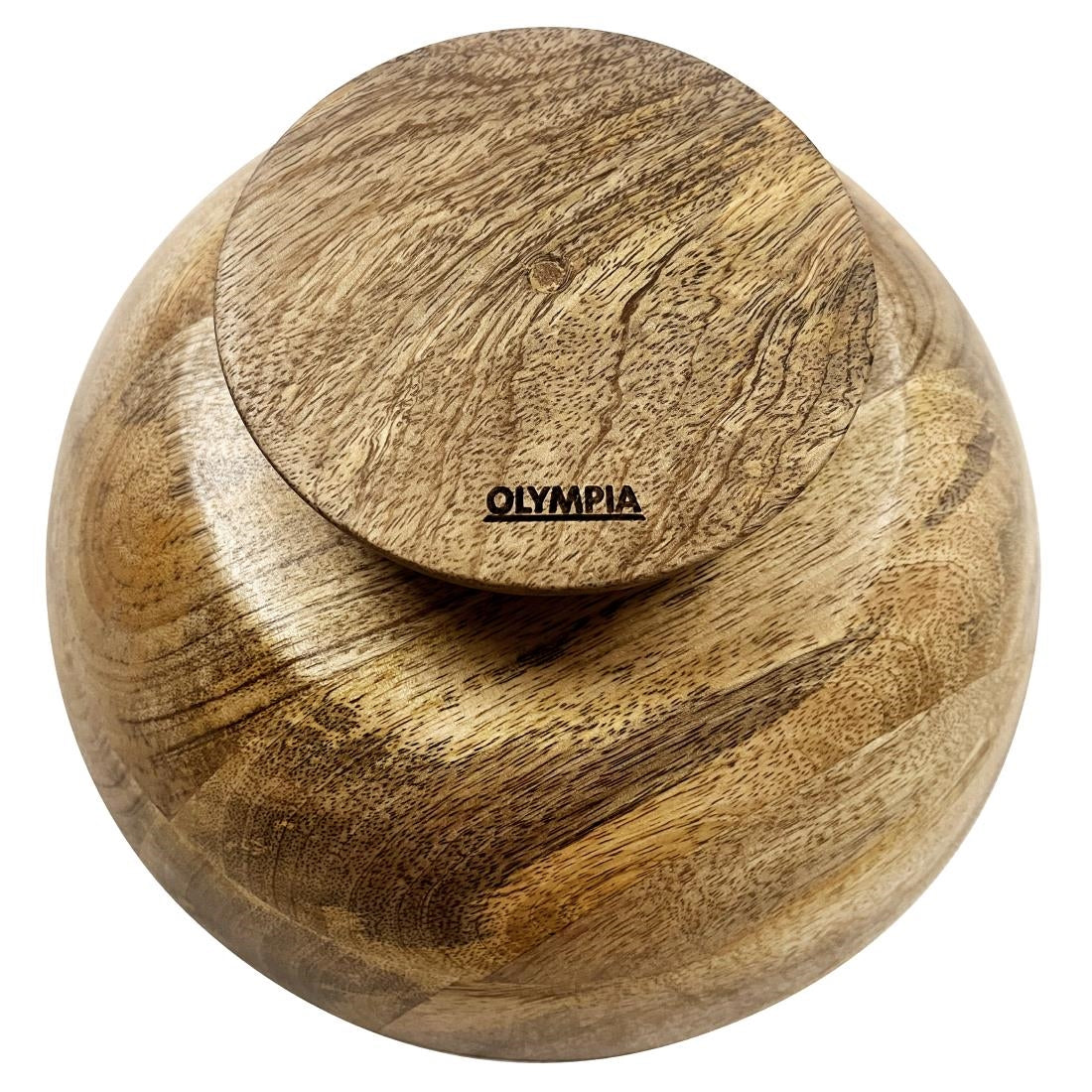 HY758 Olympia Footed Bowl Mango Wood 280mm