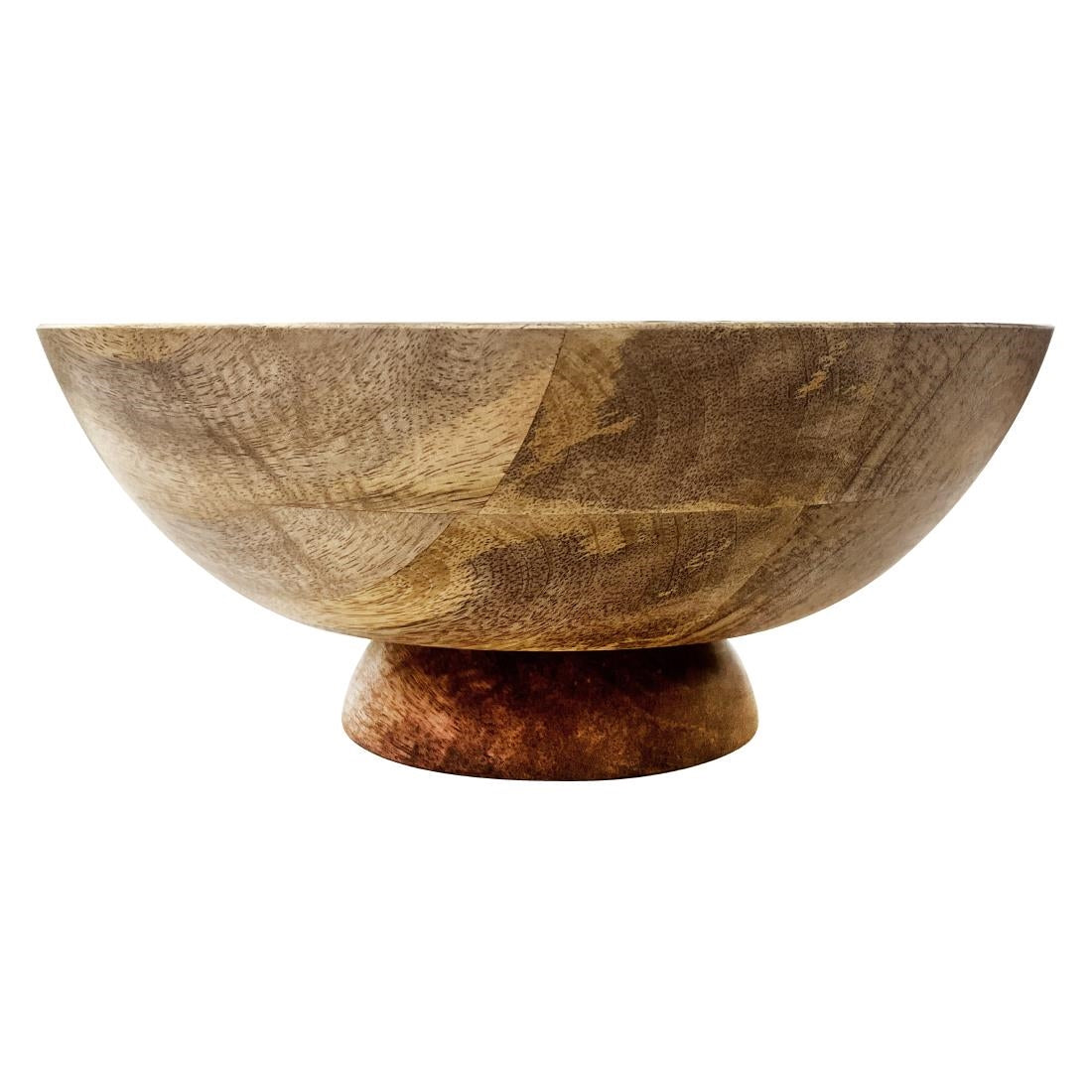 HY758 Olympia Footed Bowl Mango Wood 280mm