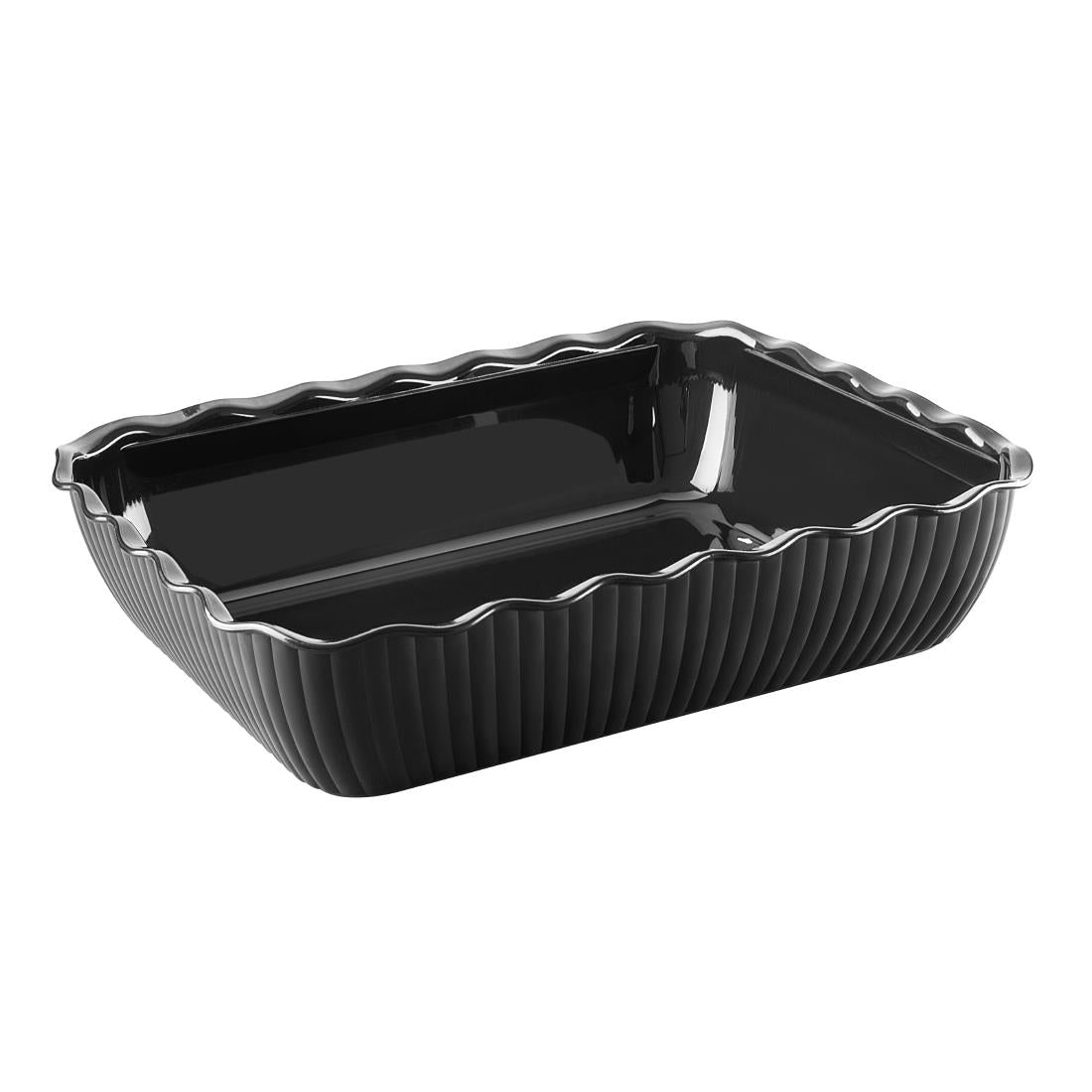 HY800 Olympia Kristallon Large Salad Crock - Black