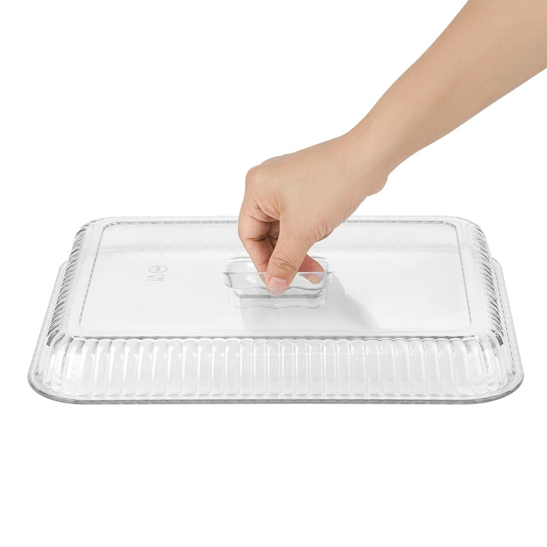 HY802 Olympia Kristallon Raised Lid for Large Salad Crock