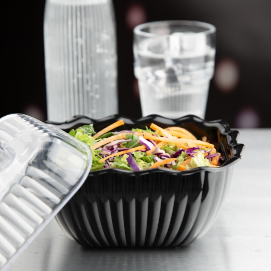 HY806 Olympia Kristallon Small Salad Crock - Black