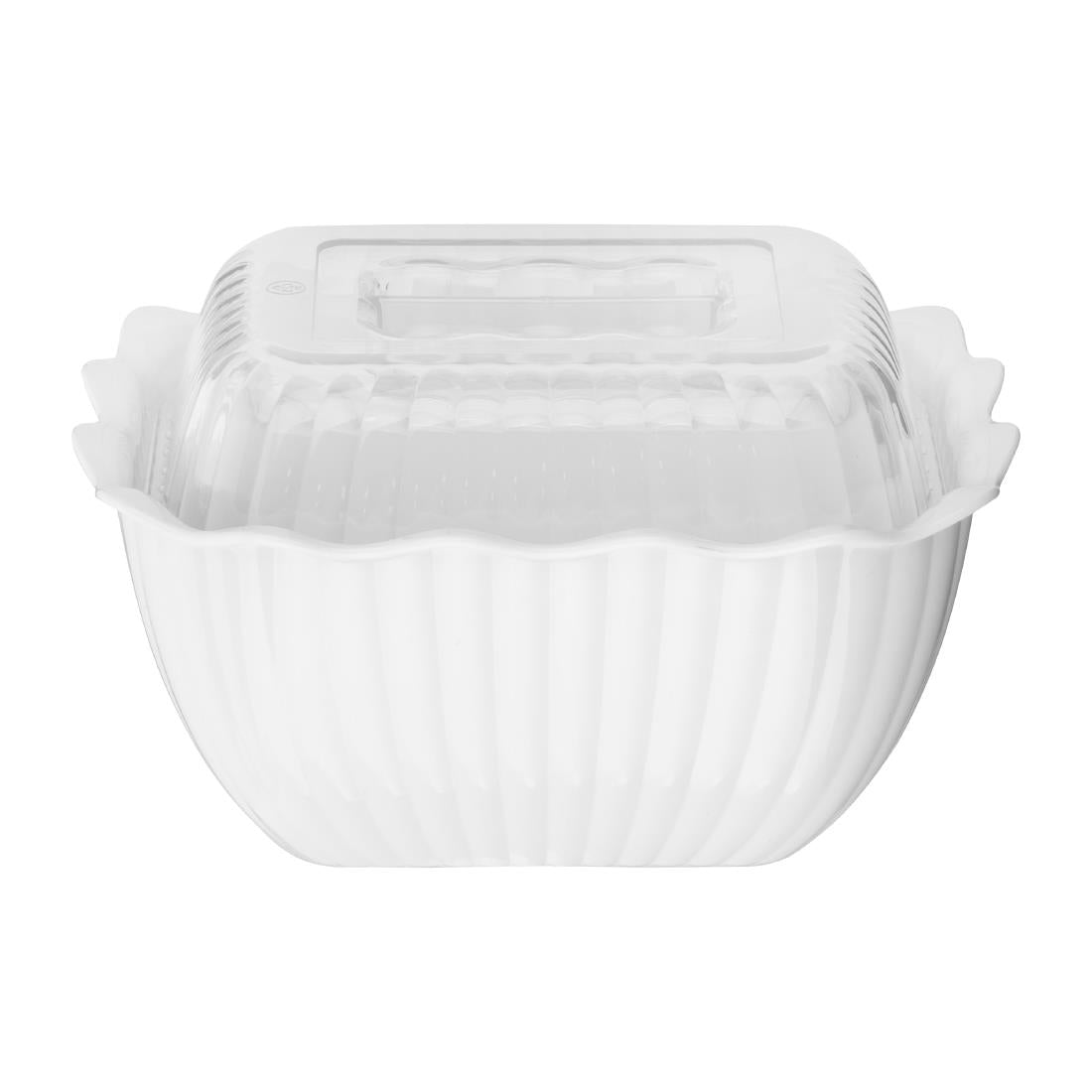 HY807 Olympia Kristallon Small Salad Crock - White