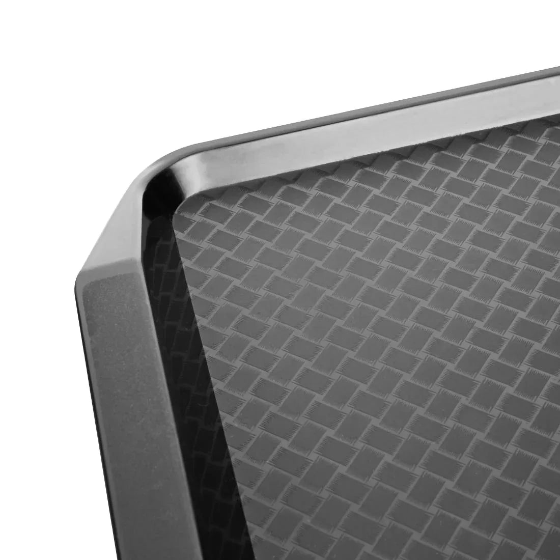 HY809 - Olympia Kristallon Handled Fast Food Tray Black 435x305mm