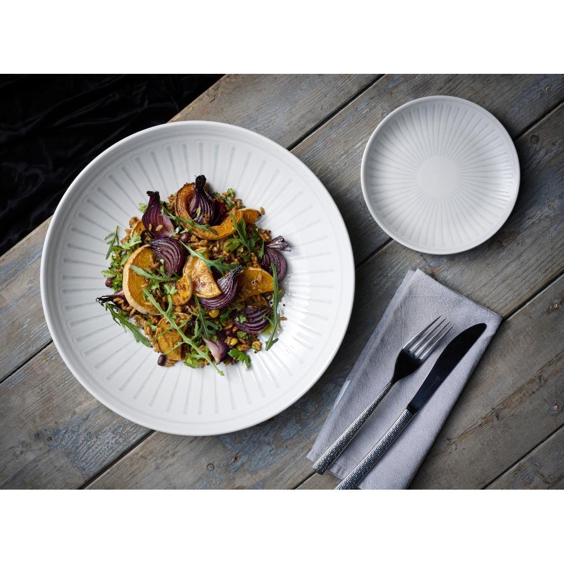 HY903 Churchill Era Grey Evolve Coupe Plates 165mm (Pack of 12)