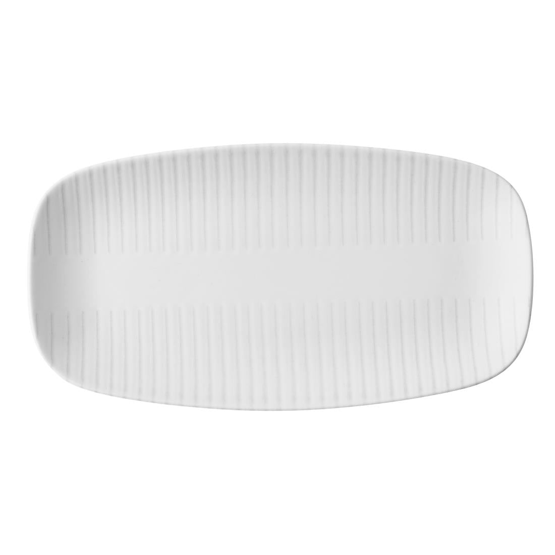 HY910 Churchill Era Grey Chef's Oblong Plates 350x187mm (Pack of 6)